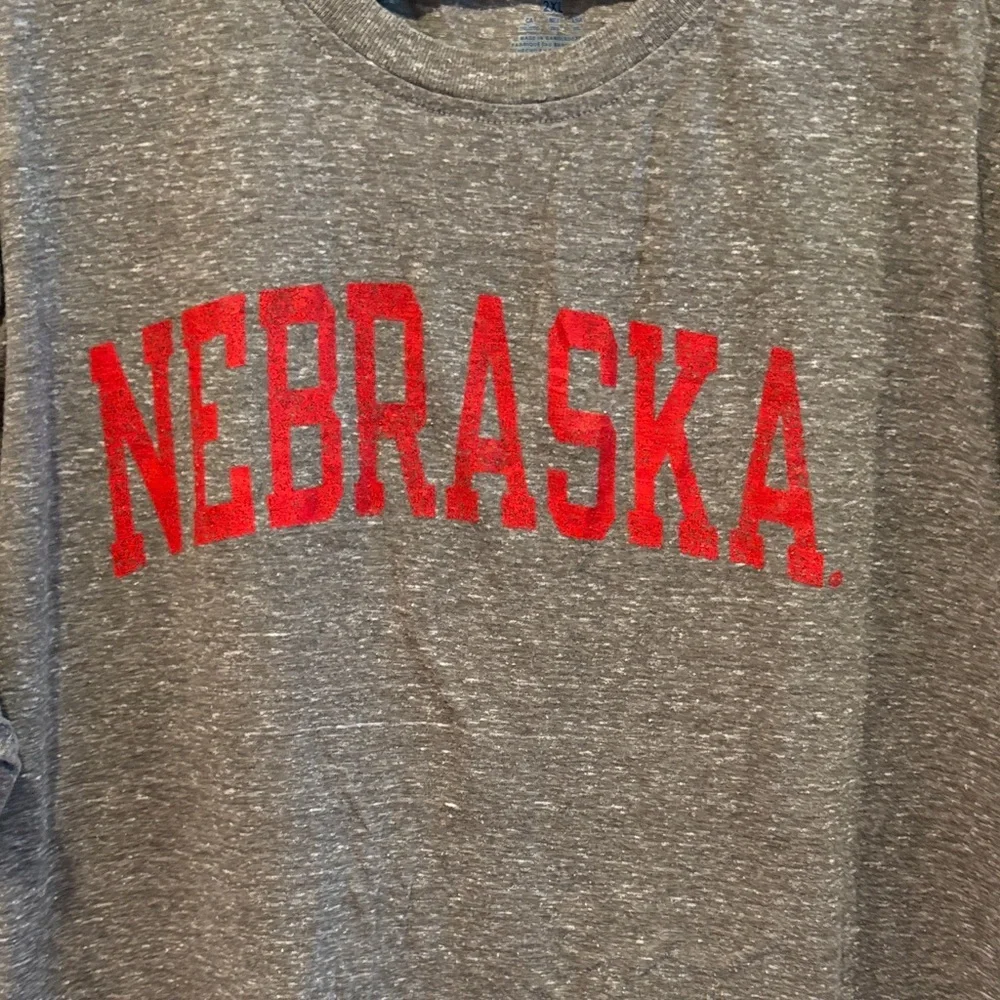 Champion Gray Nebraska Tee - Picture 3 of 5